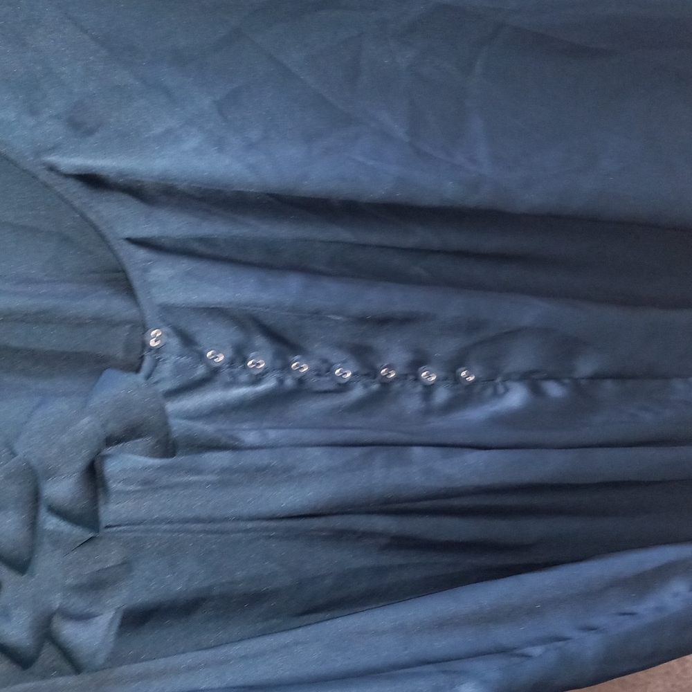 Gap XL dark blue green blouse NWOT - Picture 5 of 7